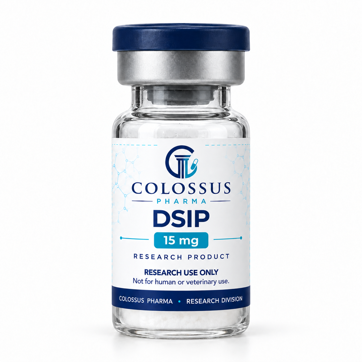 Colossus Pharma DSIP 15 mg vial mockup