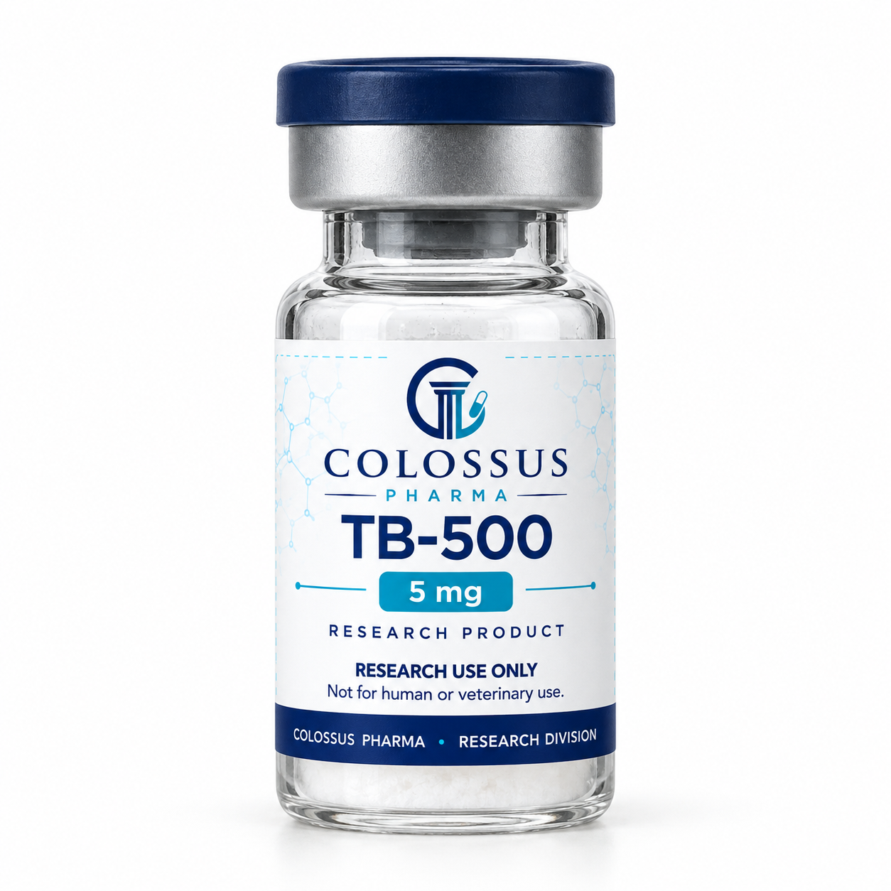 Colossus Pharma TB-500 5 mg vial mockup